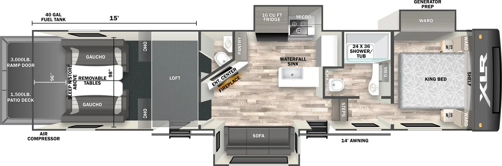 Xlr Nitro 36G15 Floorplan